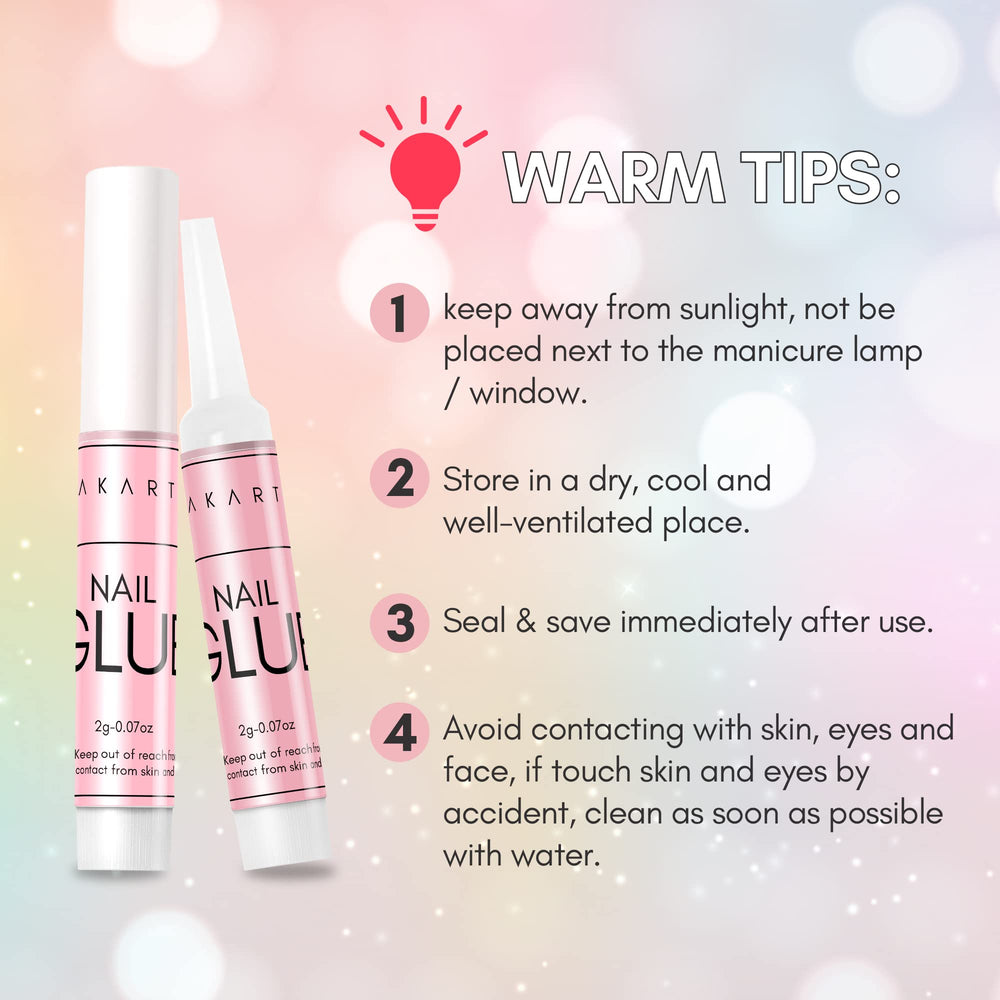 Makartt nail glue for rhinestones shows reliable decor adhesion in DIY nail art.