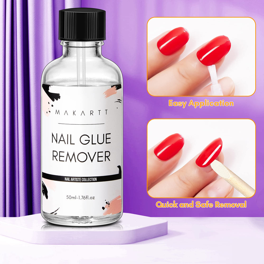 Makartt remover for acrylics and press-ons without acetone.