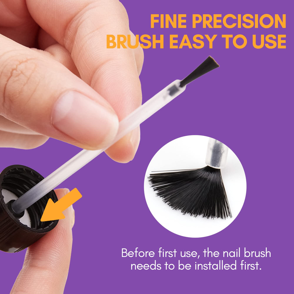 Makartt brush applicator provides controlled debonding on each nail.