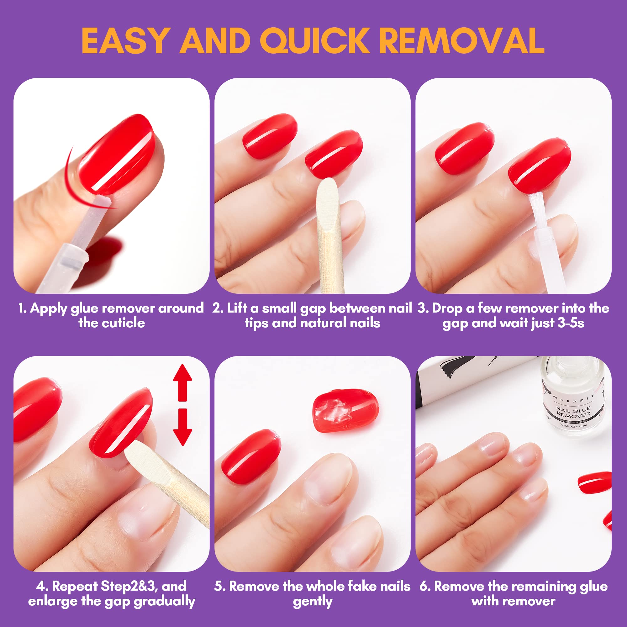 Makartt DIY and salon use for efficient glue removal.