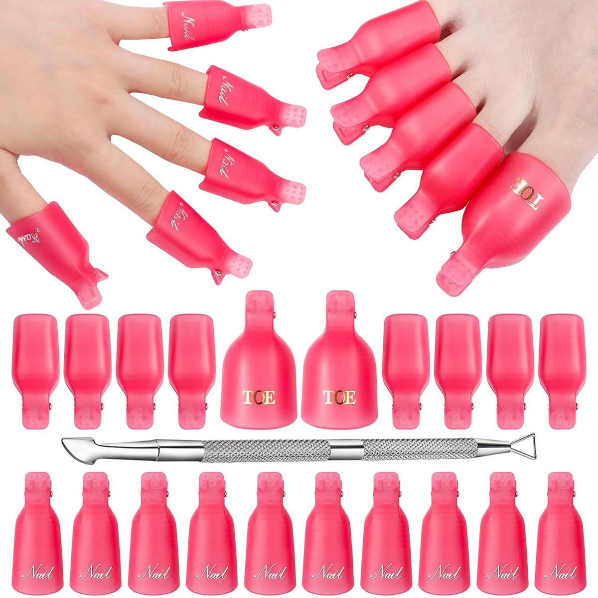 Makartt nail polish remover kit rose complete set enables easy at-home gel removal.