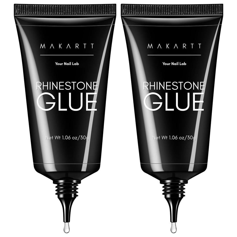 Makartt Nail Rhinestone Glue 60ml bottle pour for precise, lasting nail art.