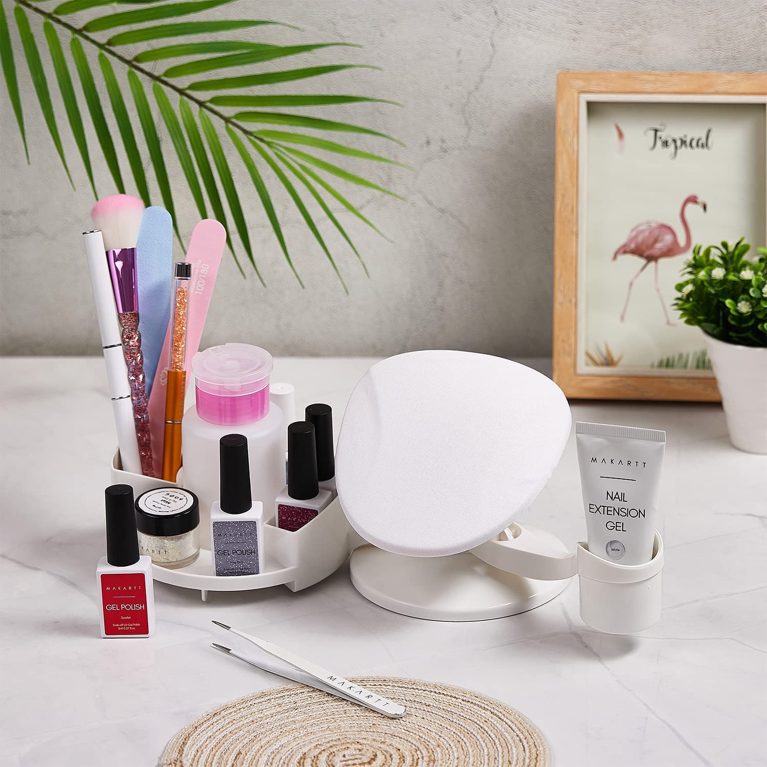 Makartt Nail Stand Foot Rest supports comfortable pedicures
