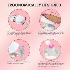 Makartt Nail Stand Pump-Dispenser safely dispenses remover