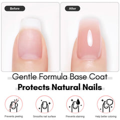 Makartt nails with apex building display natural length and shape.