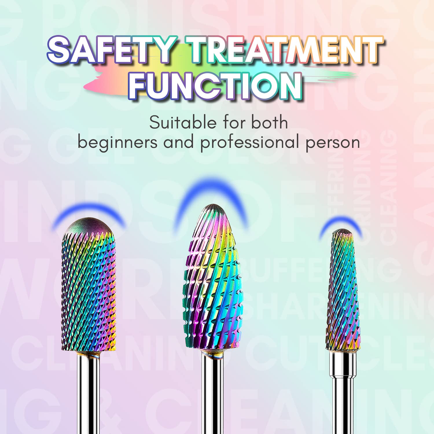Makartt premium diamond carbide bit polishes nail surface for smooth edges.