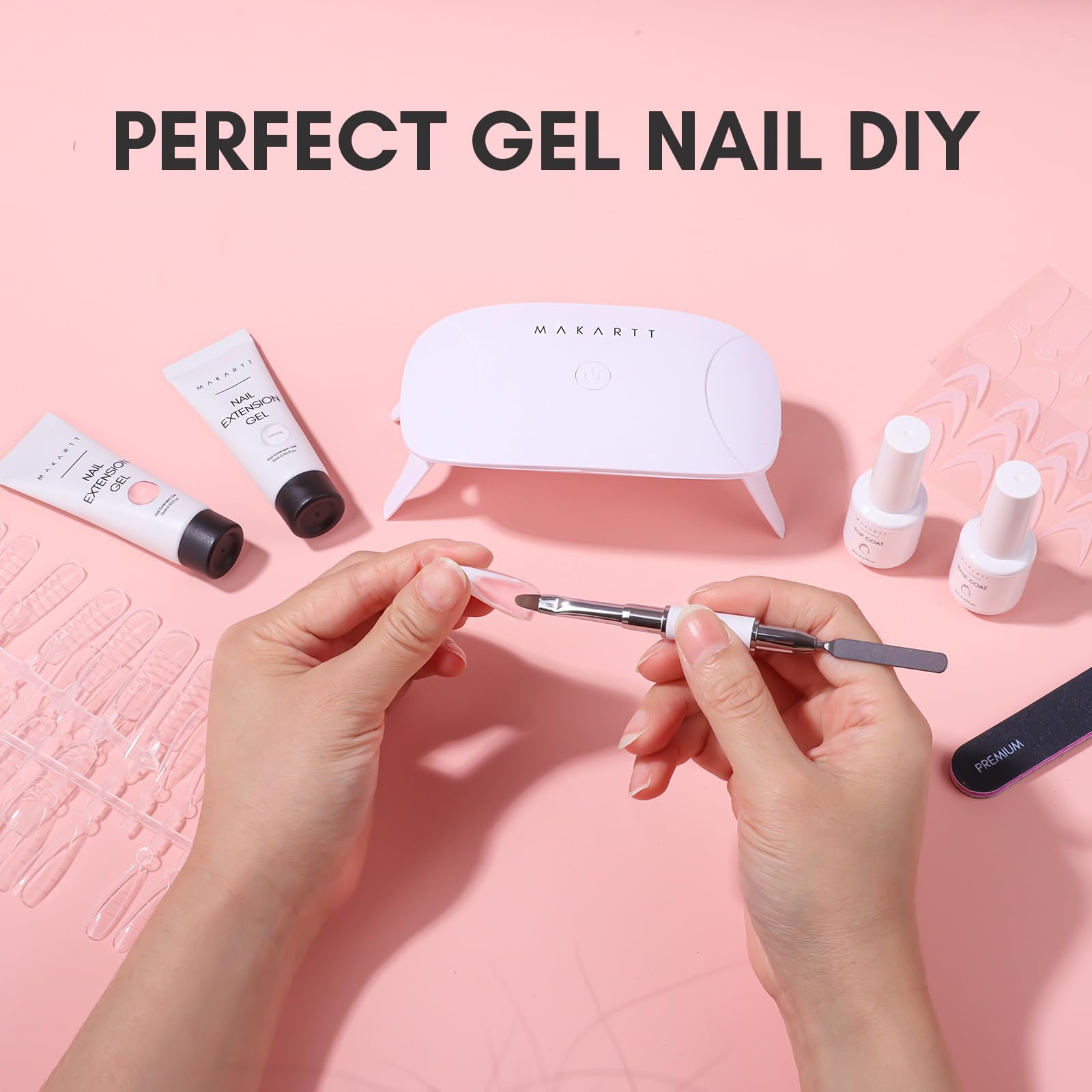 Beginner-friendly home manicure setup with Makartt gel