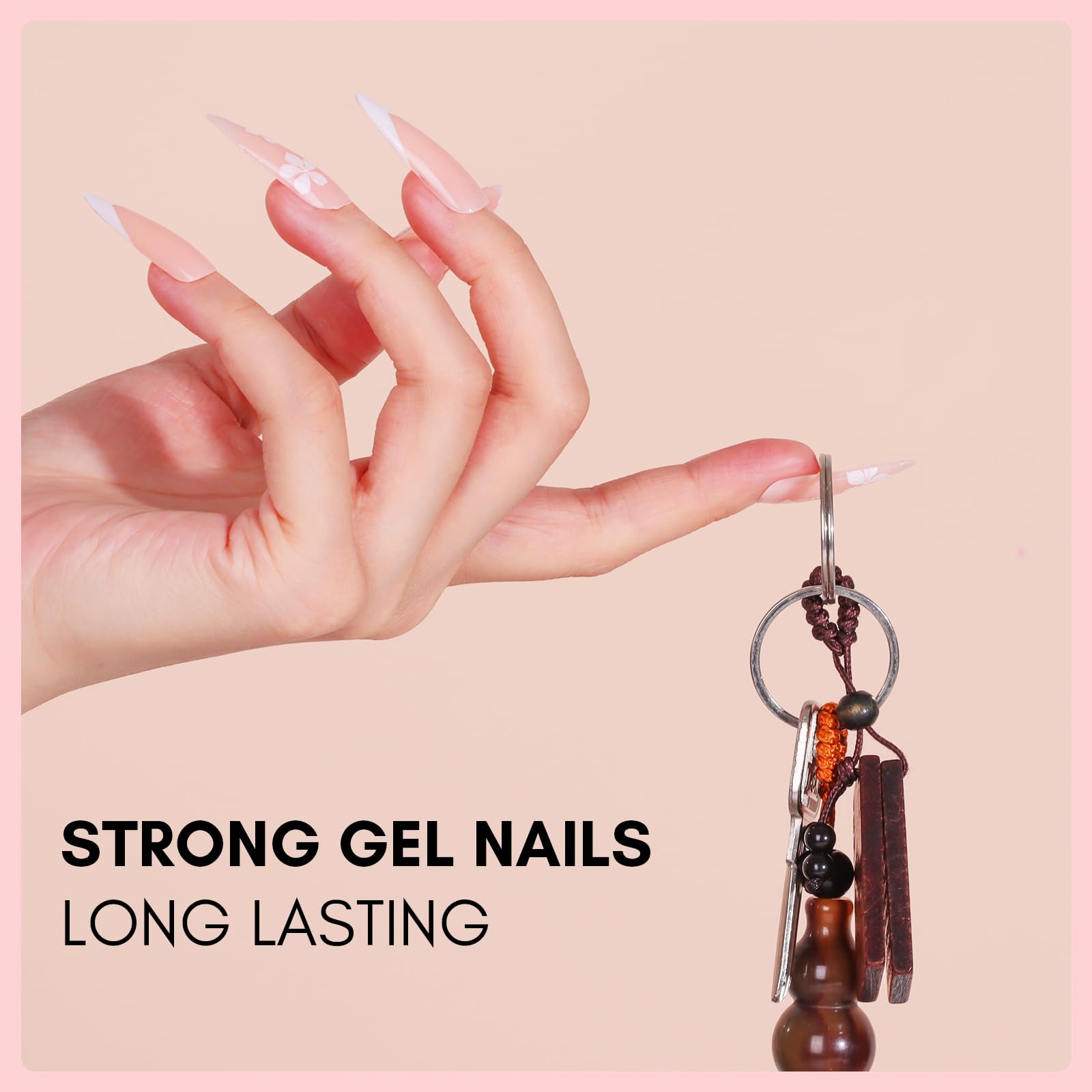 Makartt Poly Nail Gel curing under lamp 60-120s ready-to-wear finish