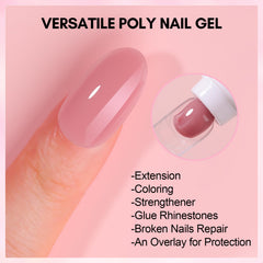 Makartt Poly Nail Gel dual-forms and slip solution ready for easy application