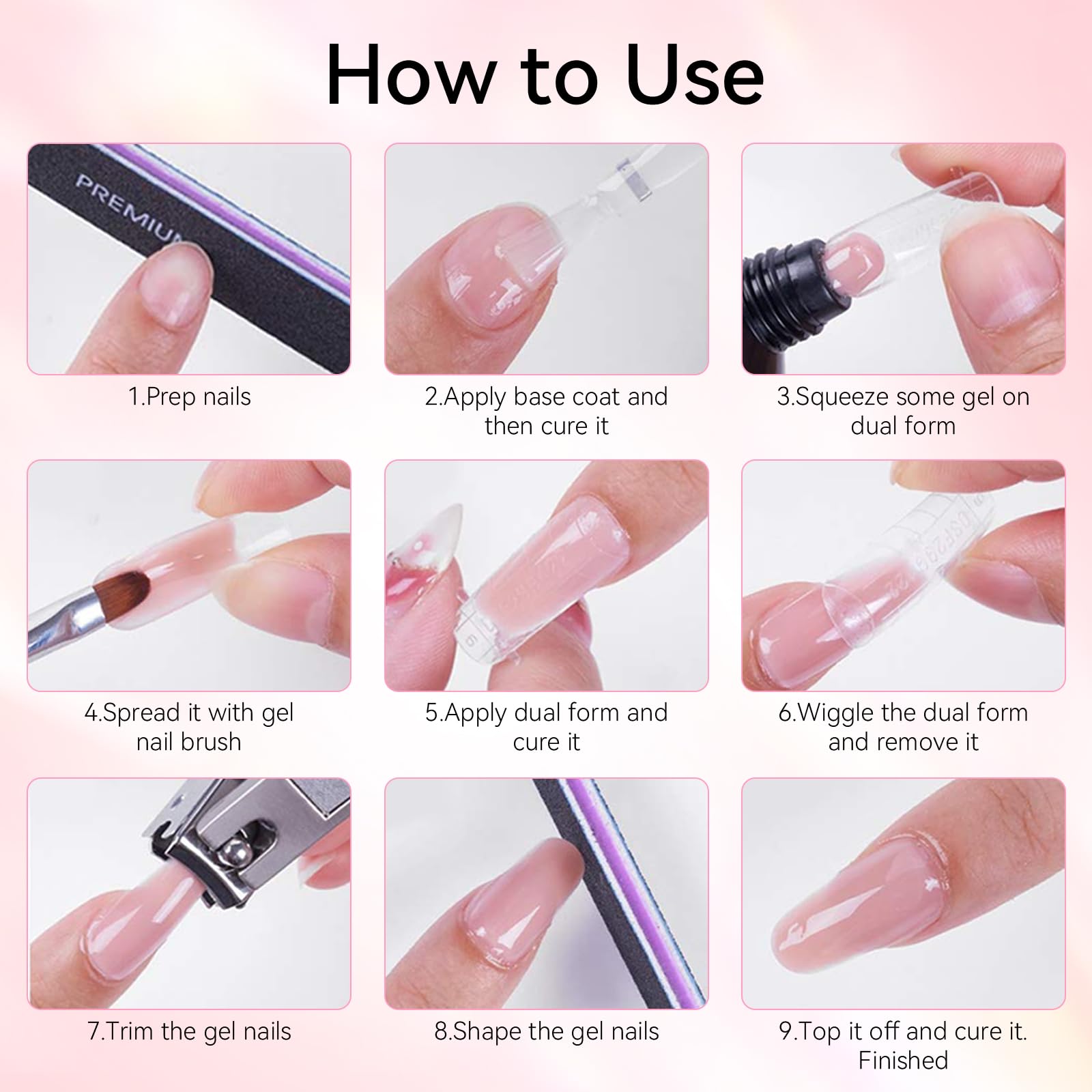 Makartt poly nail gel kit at-home manicure setup for DIY nails.