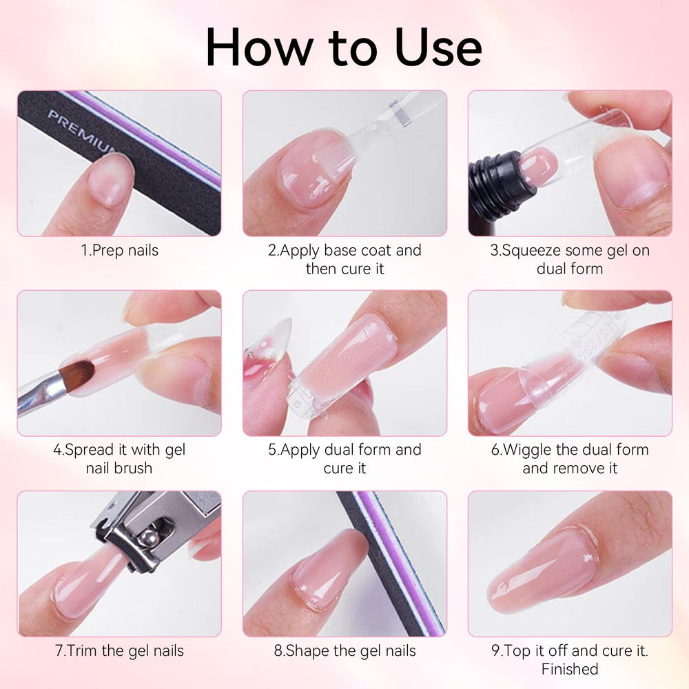 Makartt poly nail gel kit at-home manicure setup for DIY nails.