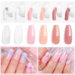 Makartt poly nail gel kit bottle closeup for precise color application.