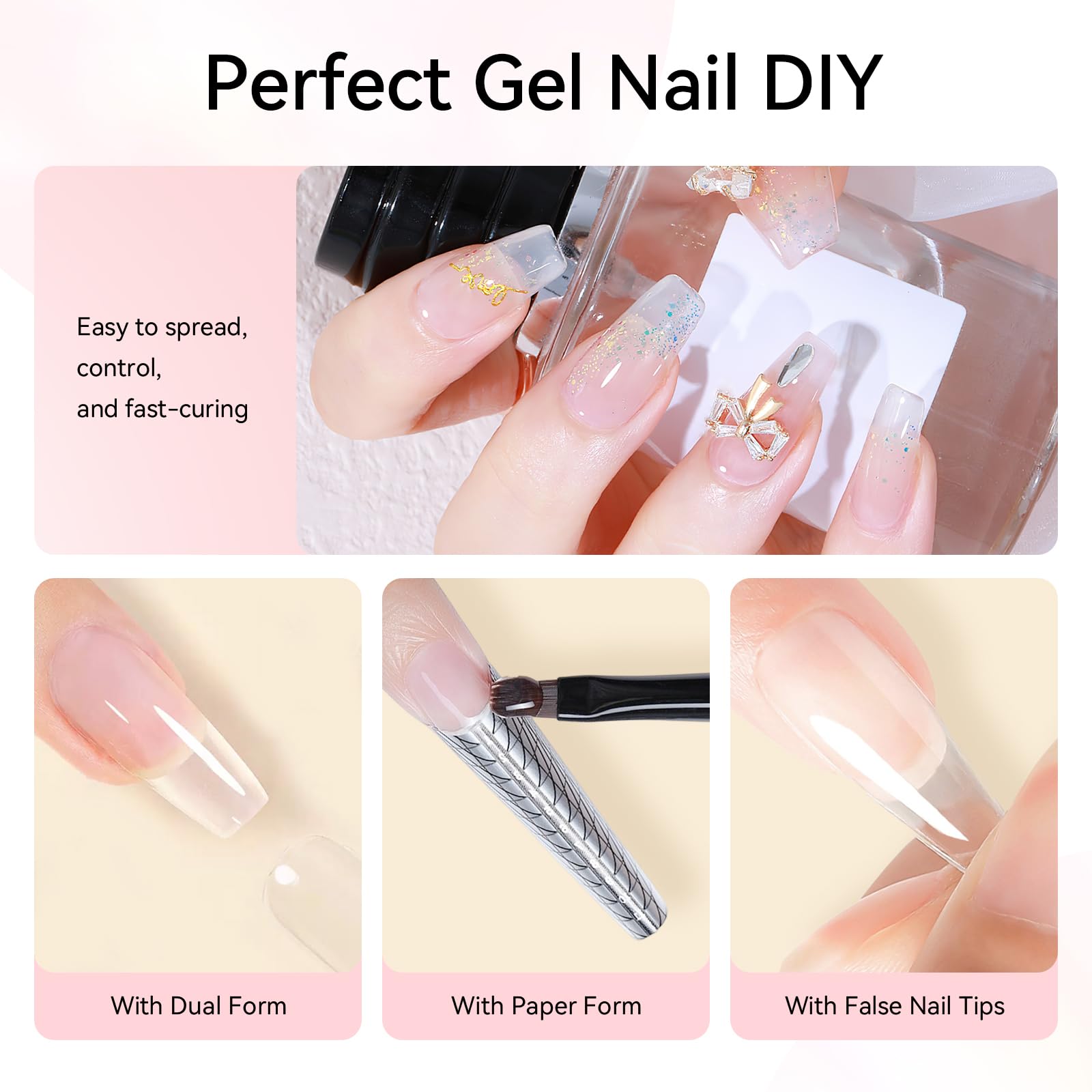 Makartt poly nail gel kit removal guidance not soak-off note.