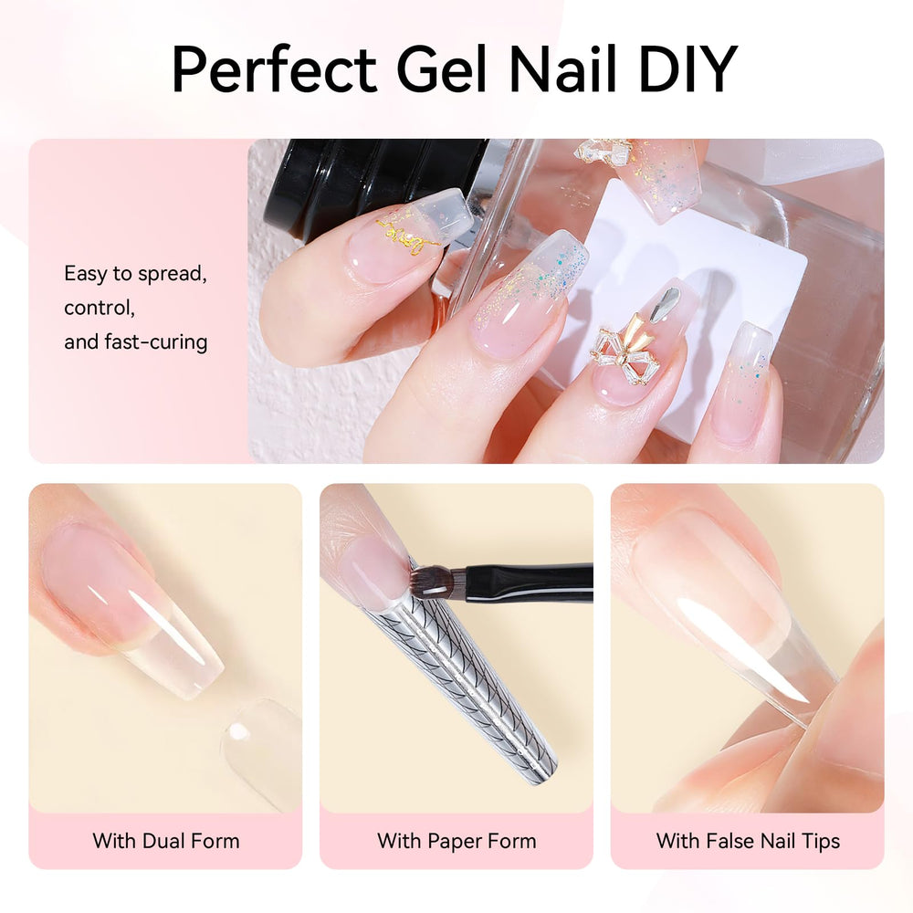 Makartt poly nail gel kit removal guidance not soak-off note.
