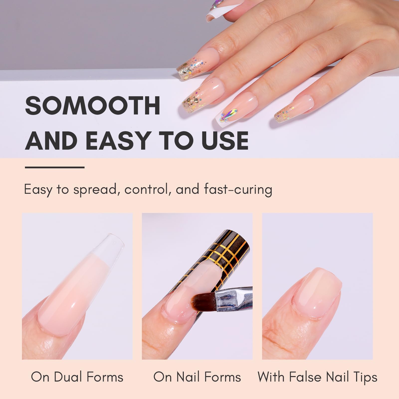 Makartt Poly Nail Gel long-wear demo highlighting durable manicure