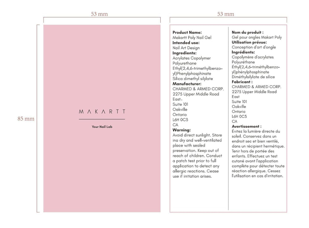Makartt Poly Nail Gel suitable for professional salon use