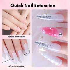 Makartt Poly Nail Gel Set 3D extension sculpting for nail length