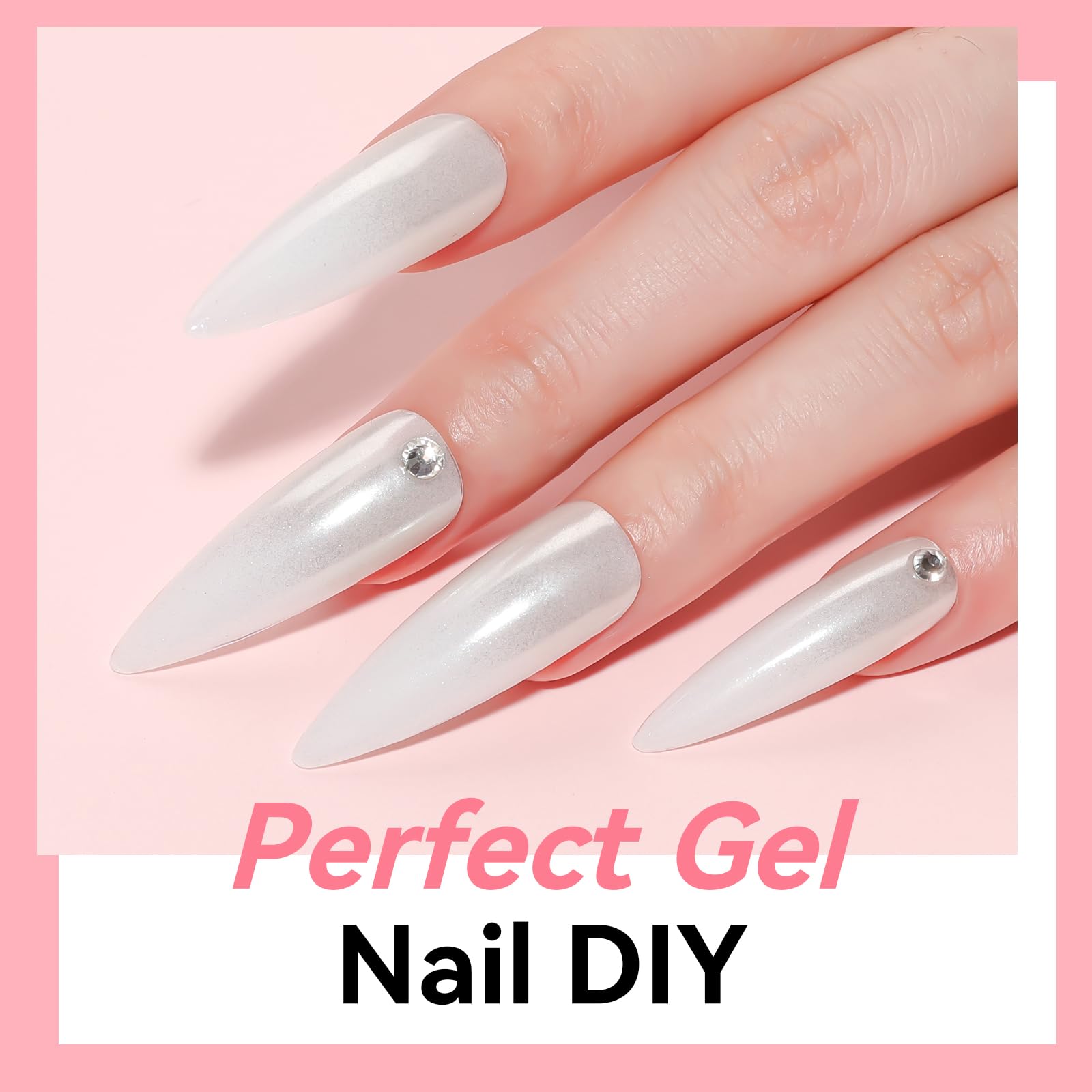 Makartt Poly Nail Gel White 50ML care remover tips for safe removal.