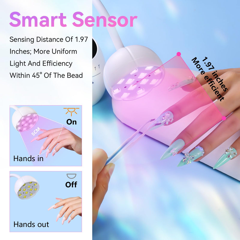 Makartt quick-dry-gel-nail-lamp captures fast curing across gel types.