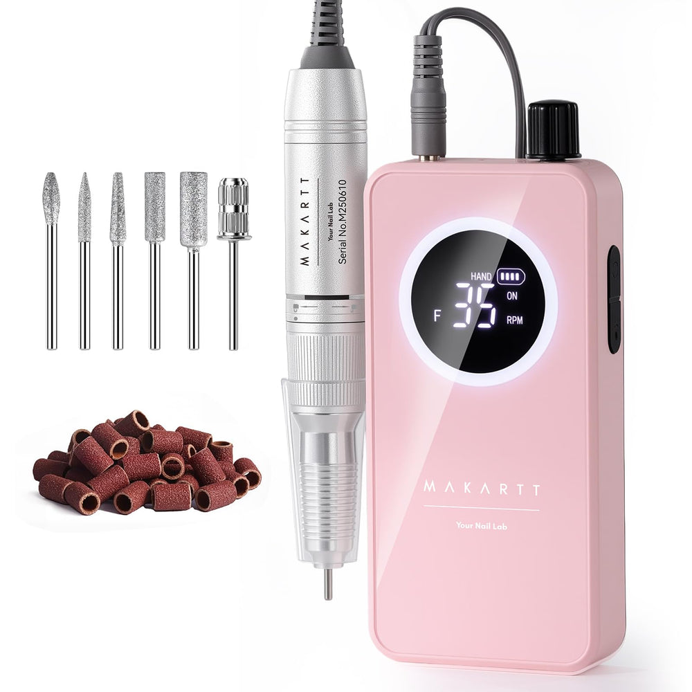 Makartt Nail Drill wide speed range up to 35000 RPM for gel removal.