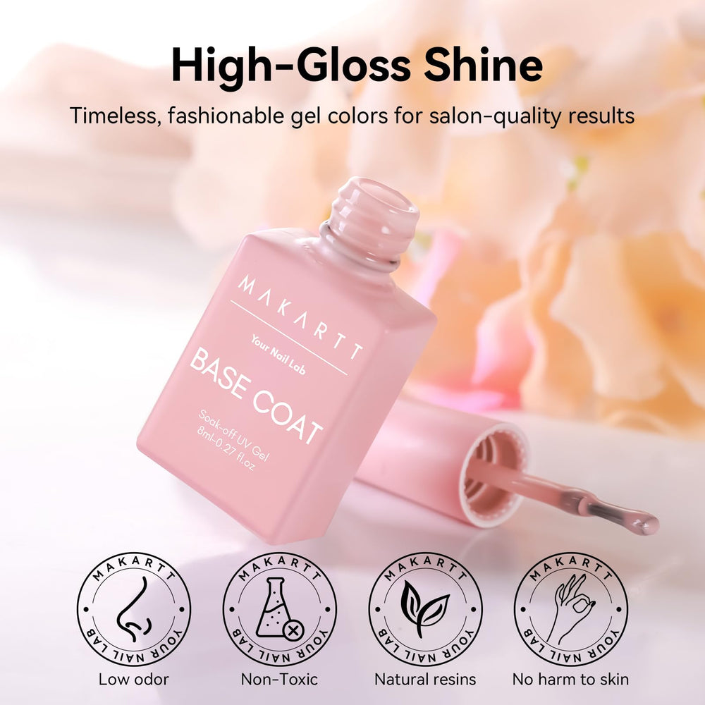Makartt rubber base gel home or salon-use—versatile base for DIY or pro work.