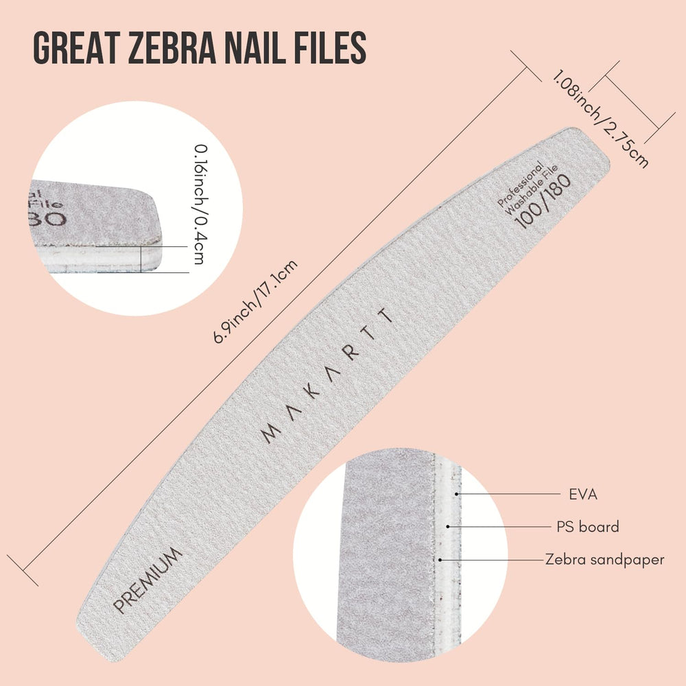 Makartt salon-grade emery boards designed for long-lasting use
