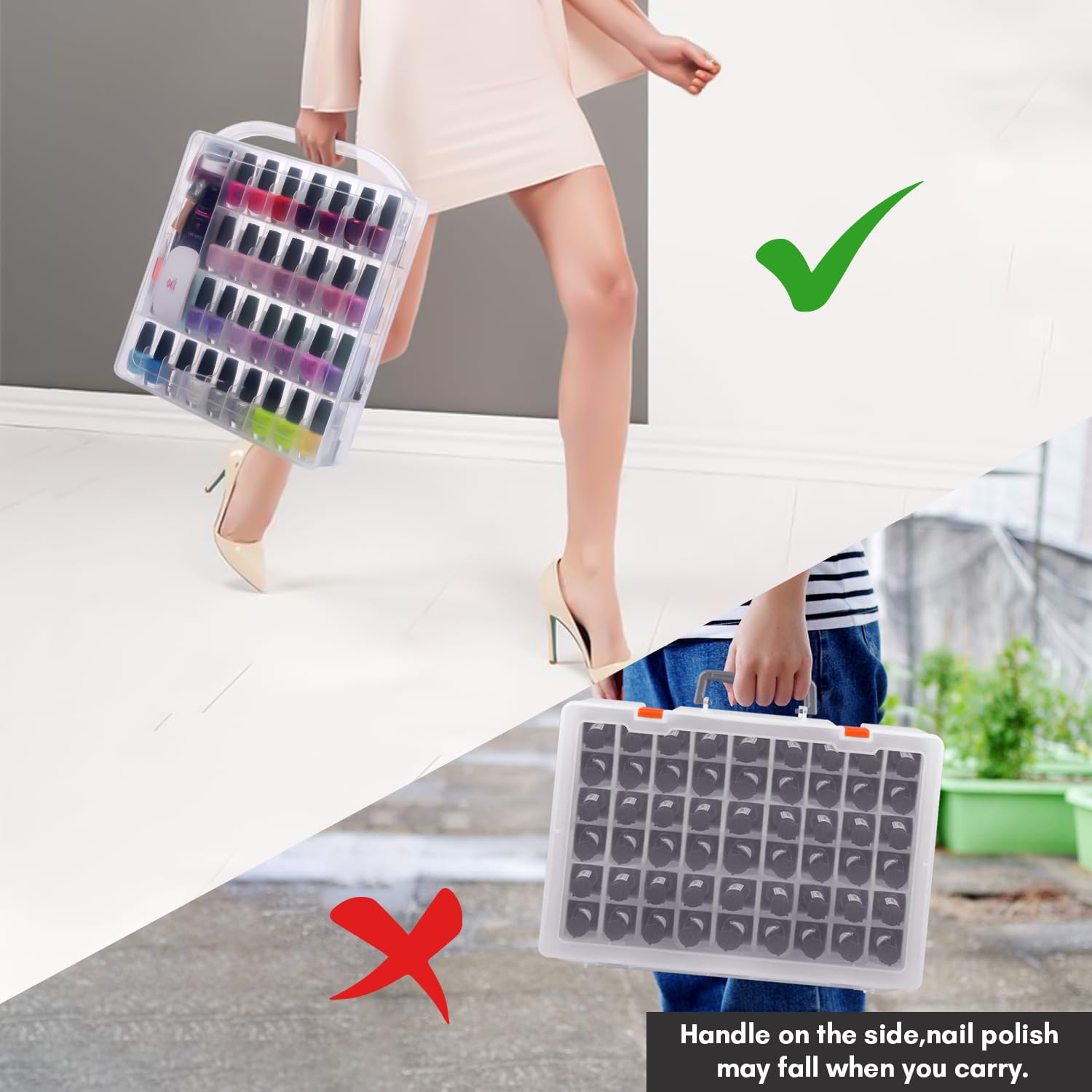 Makartt secure snap latch keeps bottles in place during transport.
