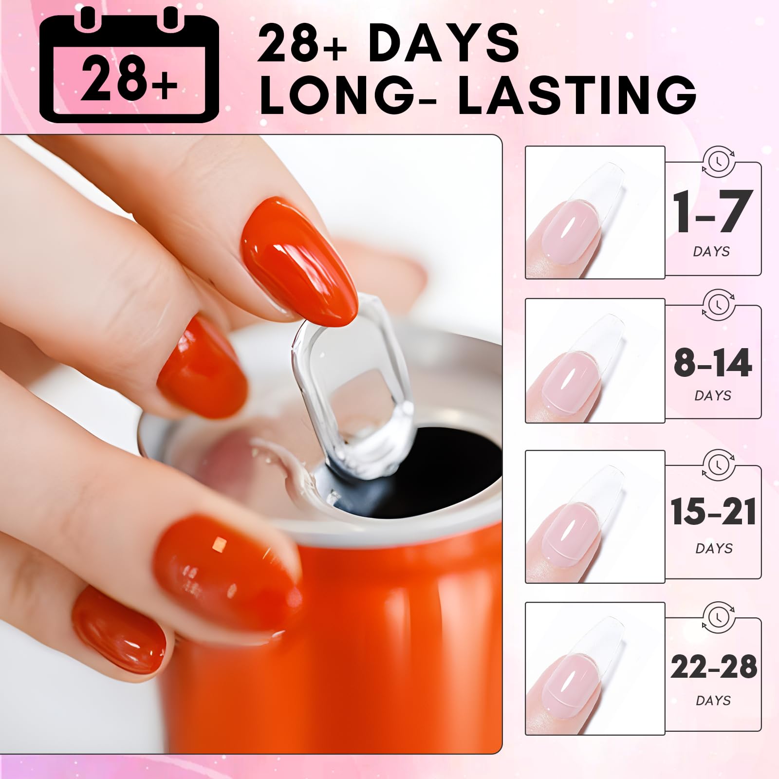 Makartt Solid Nail Glue Gel supports 3D nail designs with grip and depth.