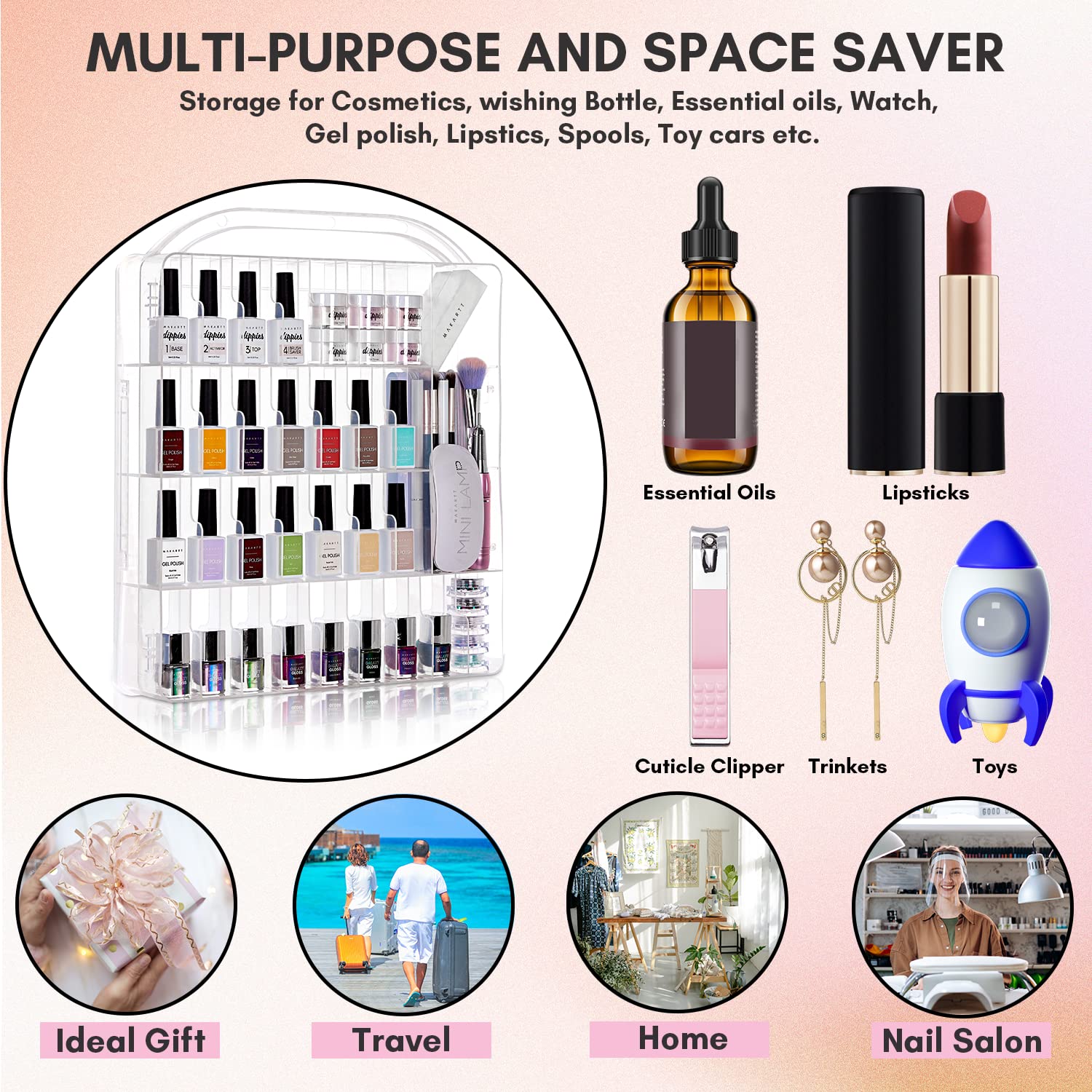 Makartt travel-friendly case for mobile nail kits and touch-ups.
