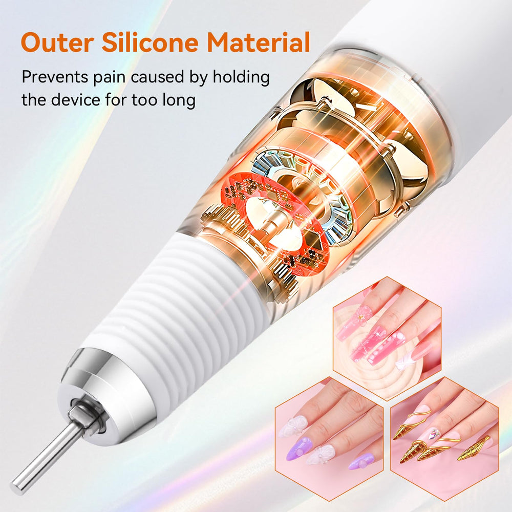 Makartt twist-lock chuck allows tool-free bit swaps during precise filing.