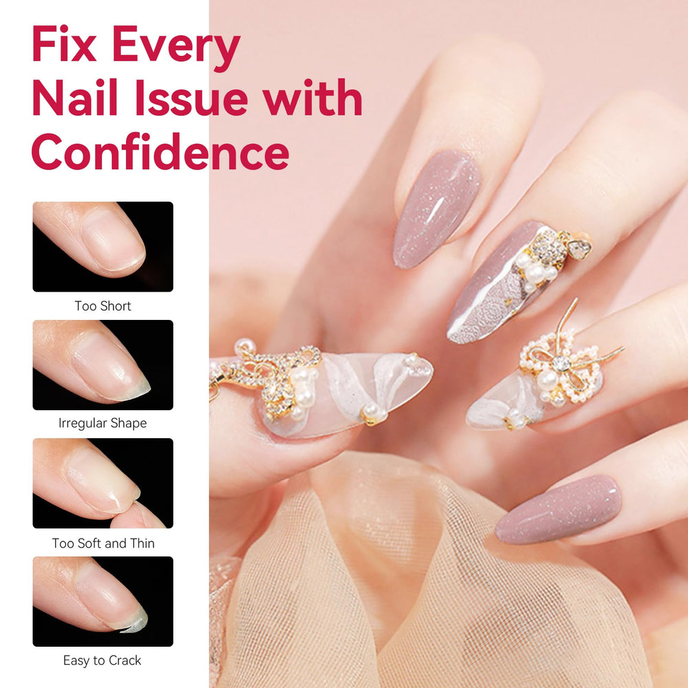 Makartt ultra-thin back edge supports natural look and smooth filing