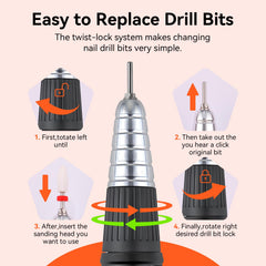 Makartt Up200 nail drill handpiece offers smooth operation with reduced heat and noise