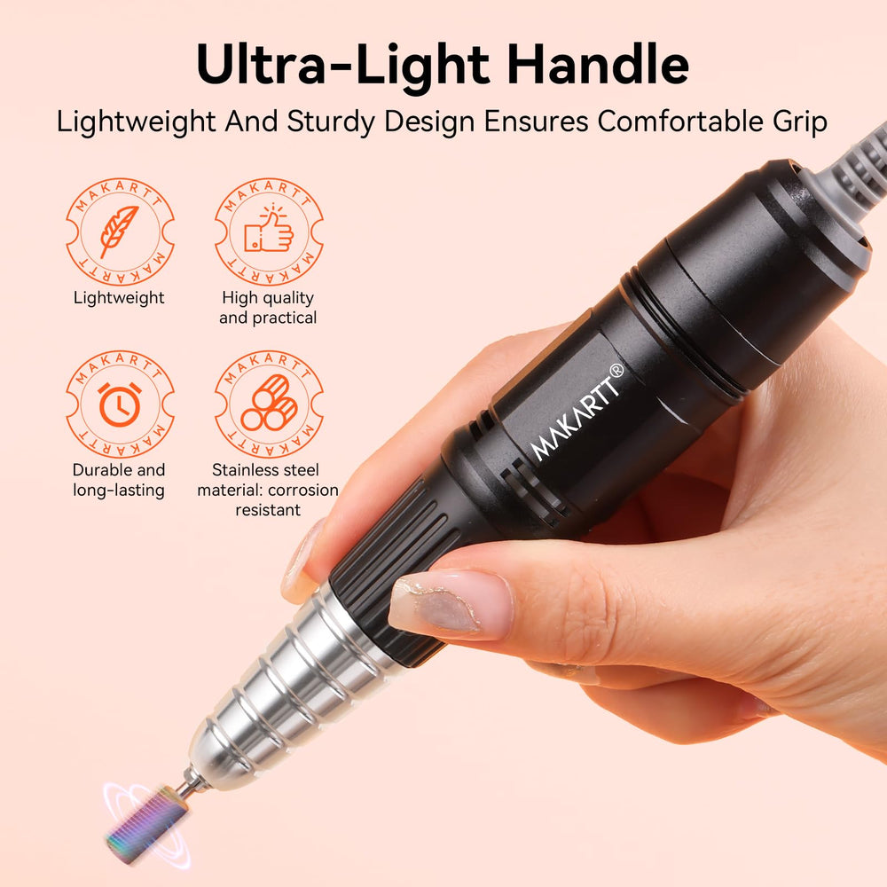 Makartt Up200 nail drill is ideal for home or salon use in a compact design