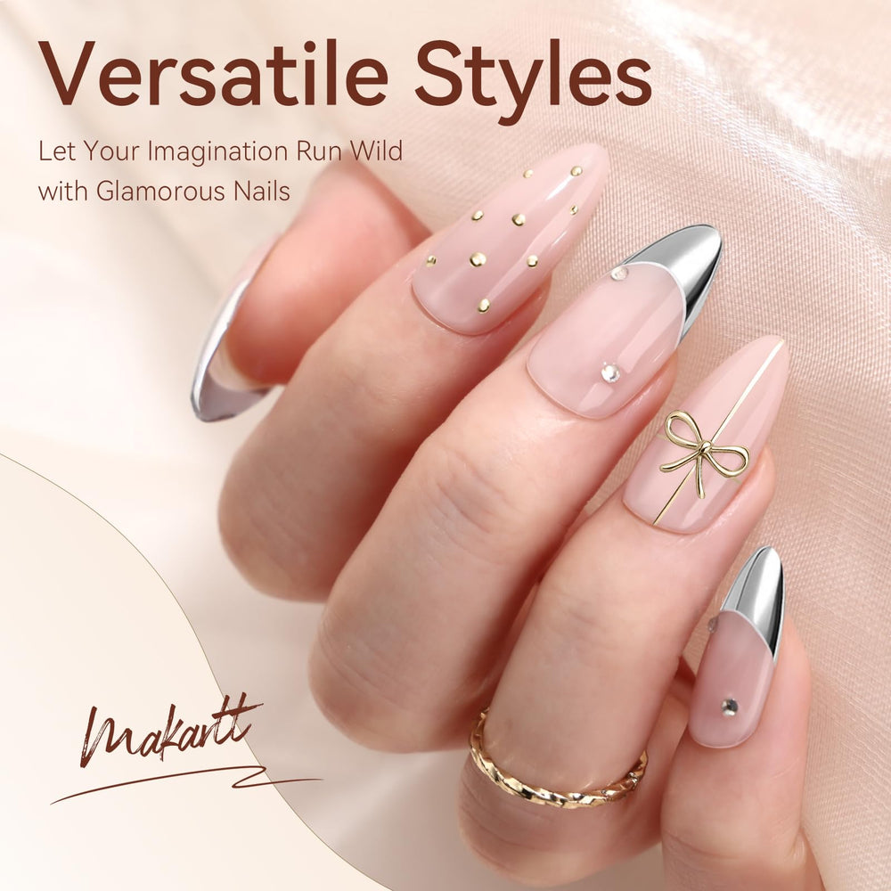 Makartt chrome polish requires UV/LED cure for lasting shine