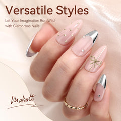 Makartt chrome polish requires UV/LED cure for lasting shine