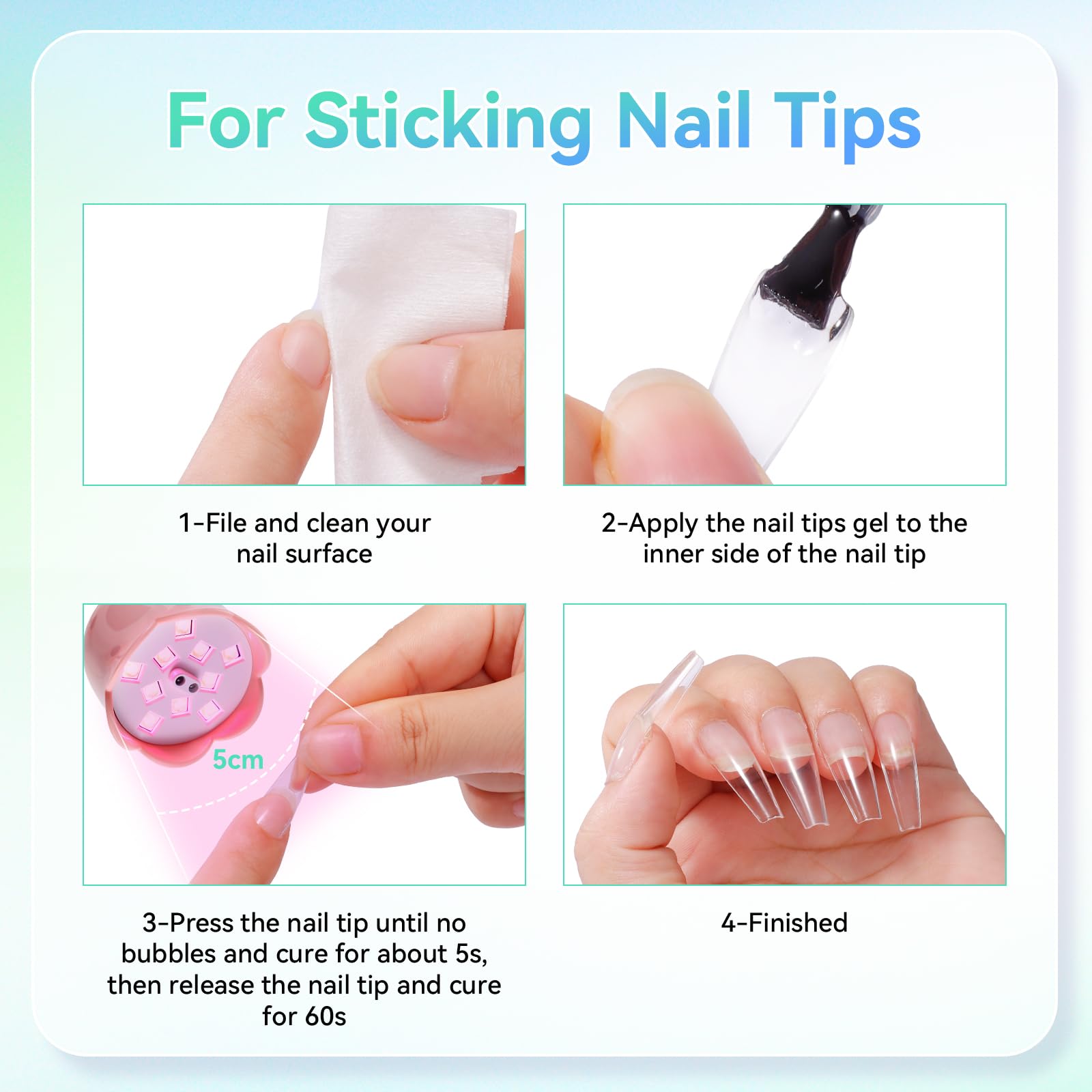 Makartt UV Nail Lamp with 4 timers helps tailor curing speed.
