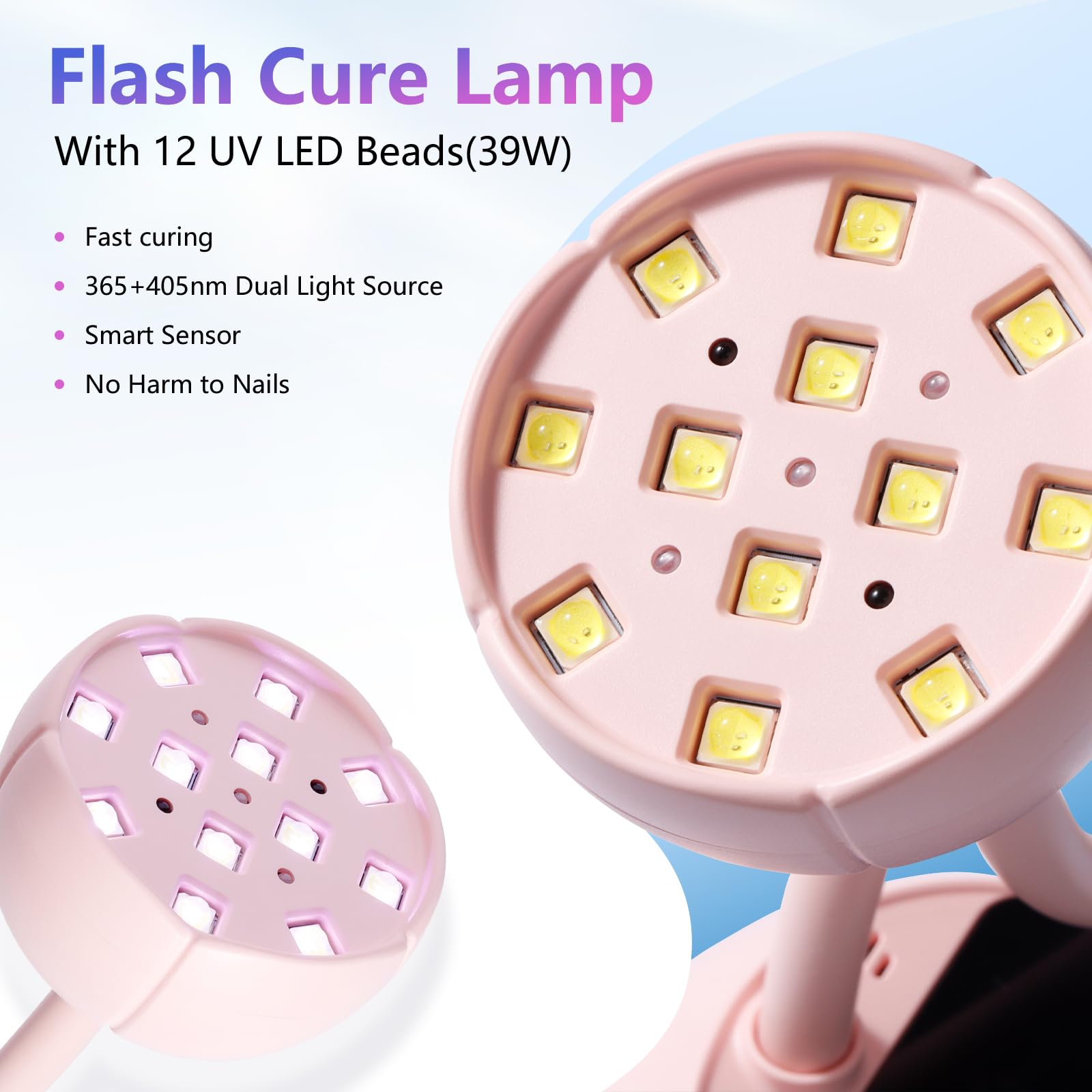 Makartt UV Lamp auto sensor activates on hand-in for effortless use.