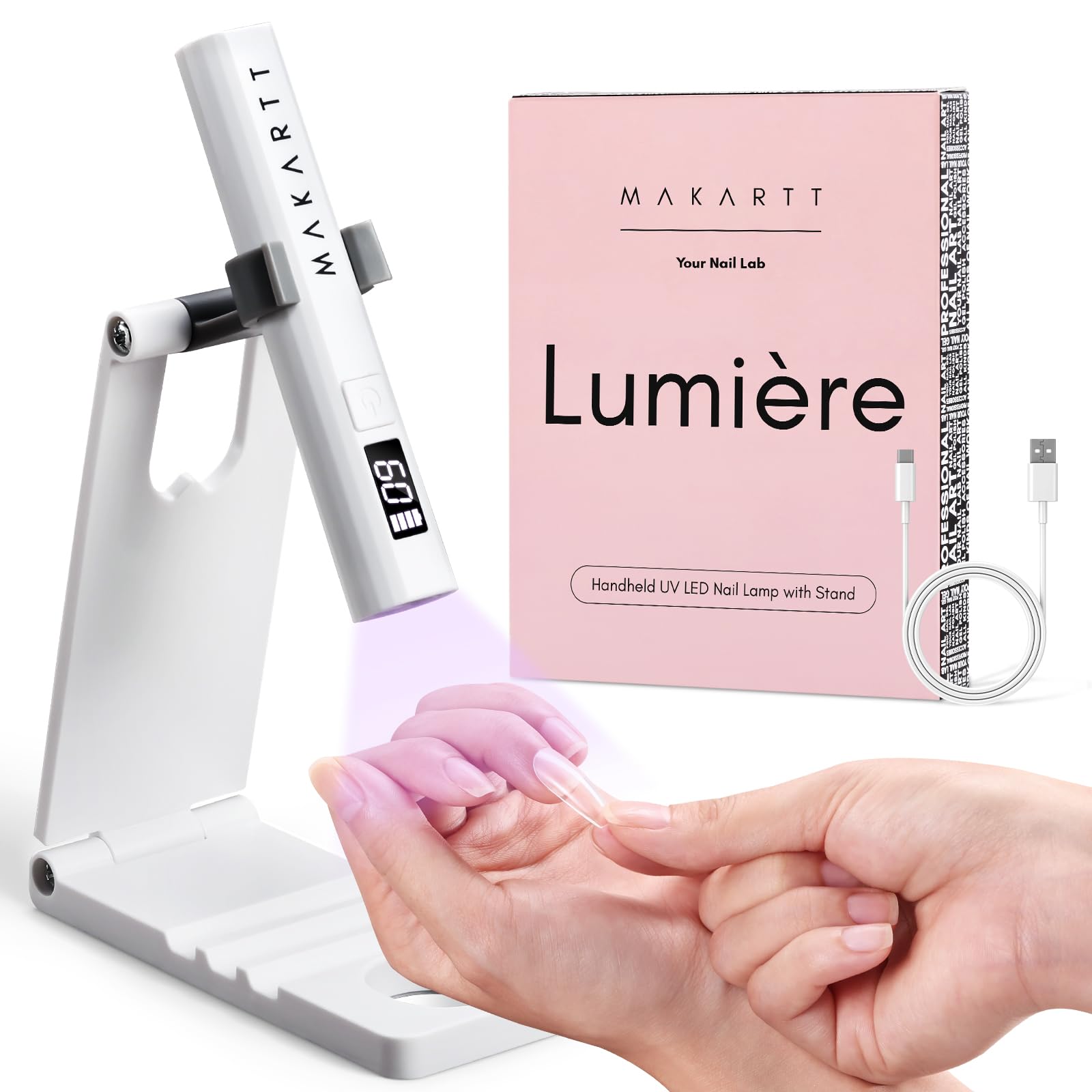 Makartt UV Nail Lamp DIY salon usage suggests suitable choice for home studios and salons.