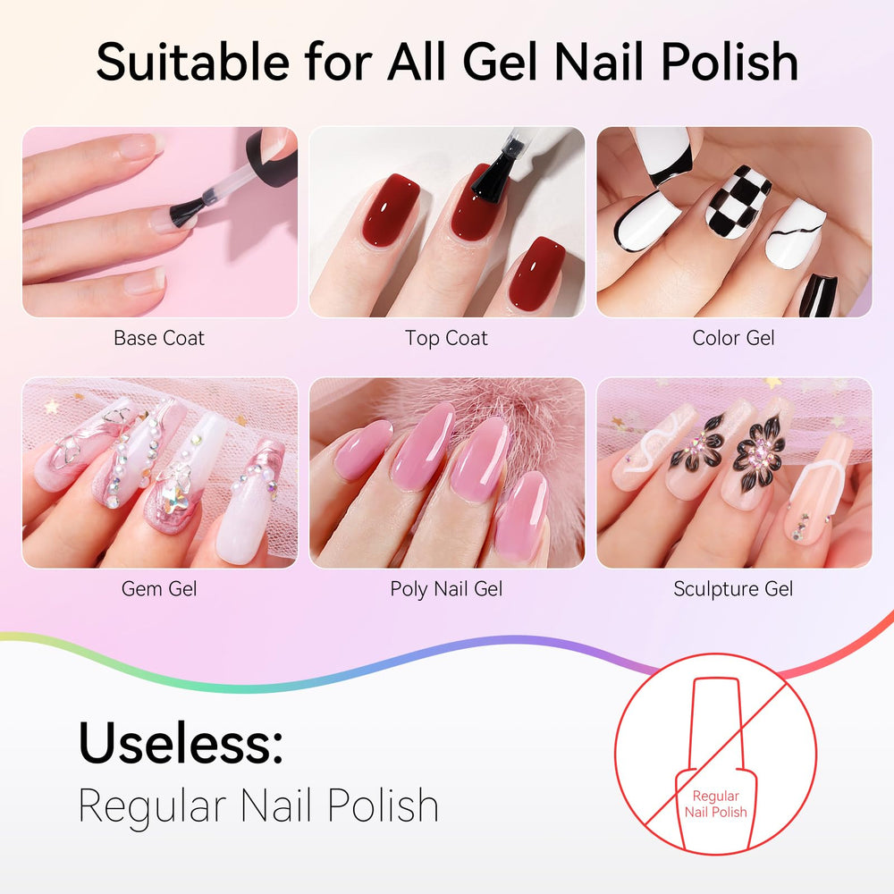 Makartt UV Nail Lamp interior with beads for even 360 degree coverage