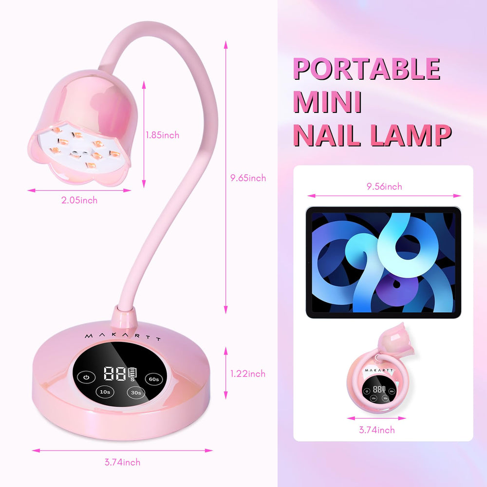 Makartt UV nail lamp portable unit suitable for home and salon use