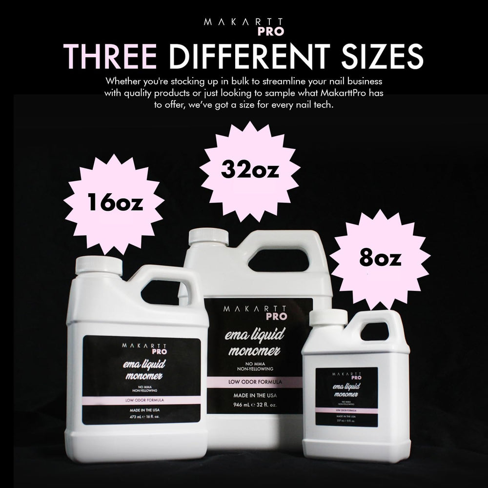 MakarttPro durable, smooth-application monomer for long-lasting nails.