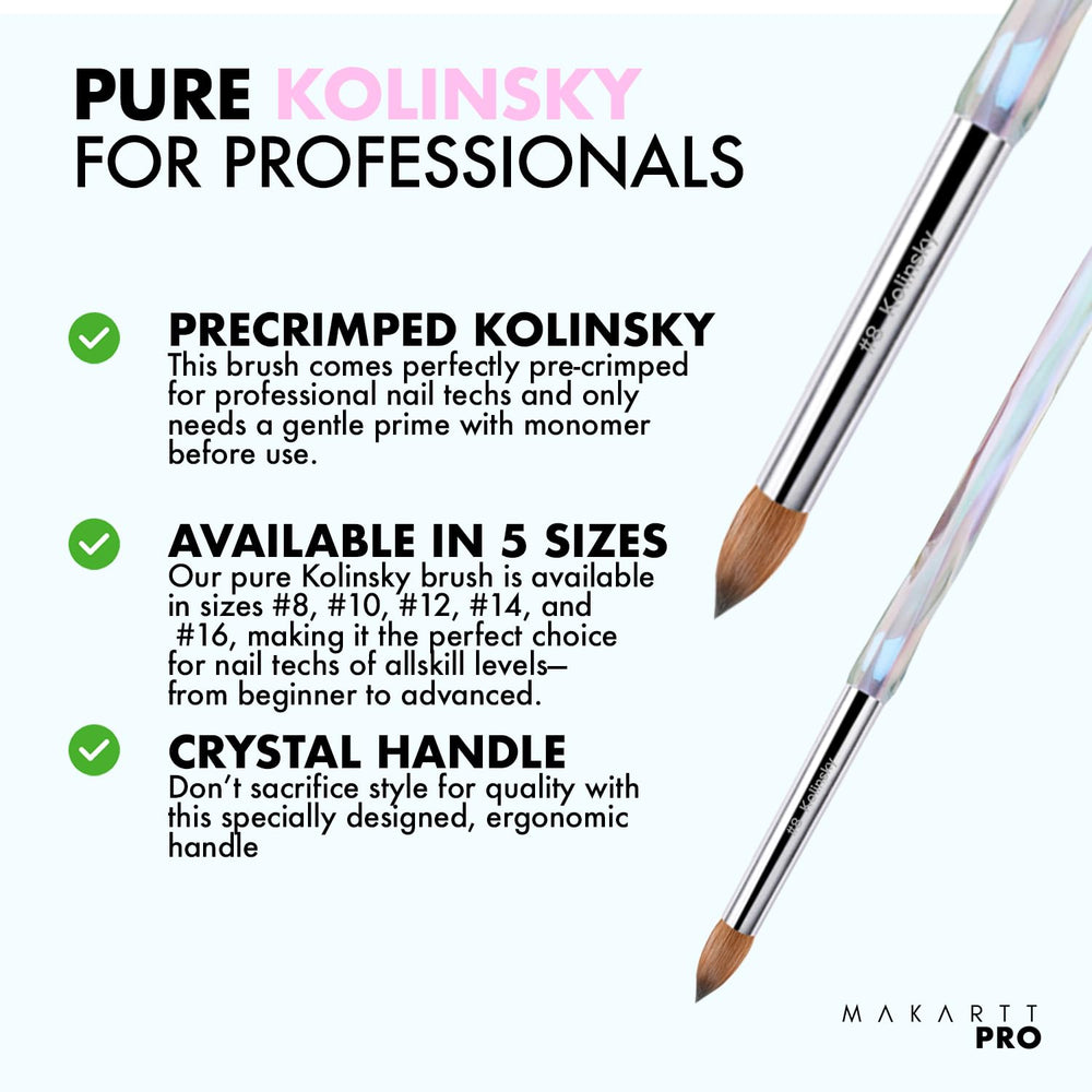 MakarttPro Kolinsky Crimped Brush durability reflects long-lasting tool with proper care.
