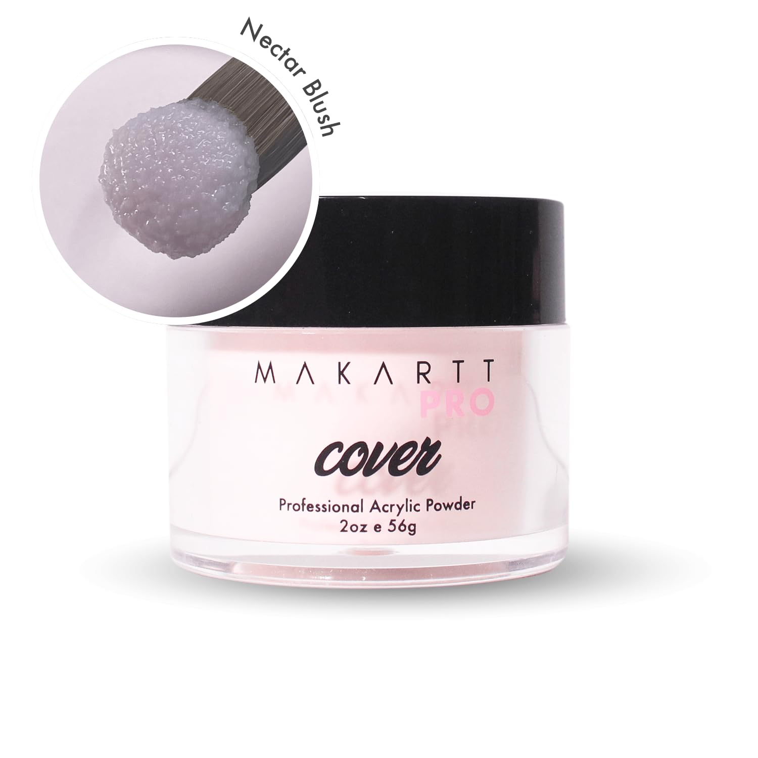 MakarttPro Nectar Blush powder close-up highlights buttery texture for smooth coverage.