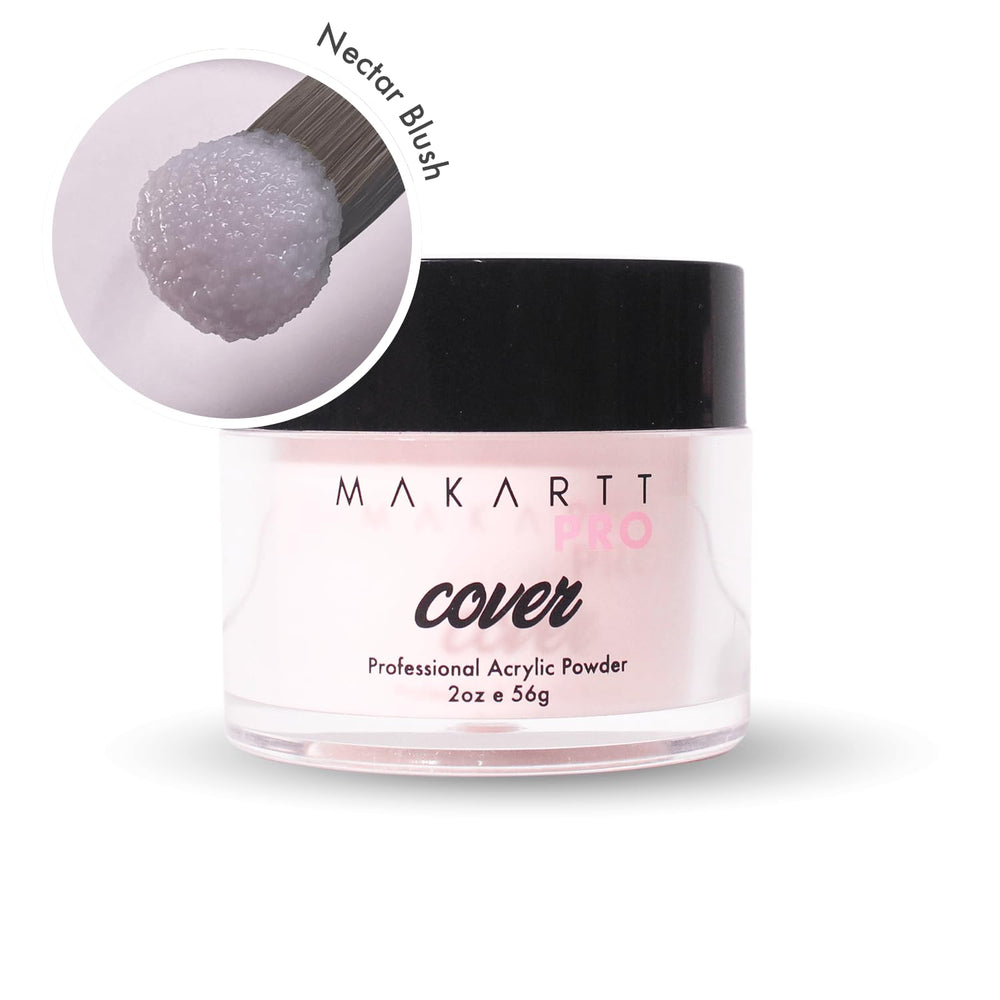 MakarttPro Nectar Blush powder close-up highlights buttery texture for smooth coverage.