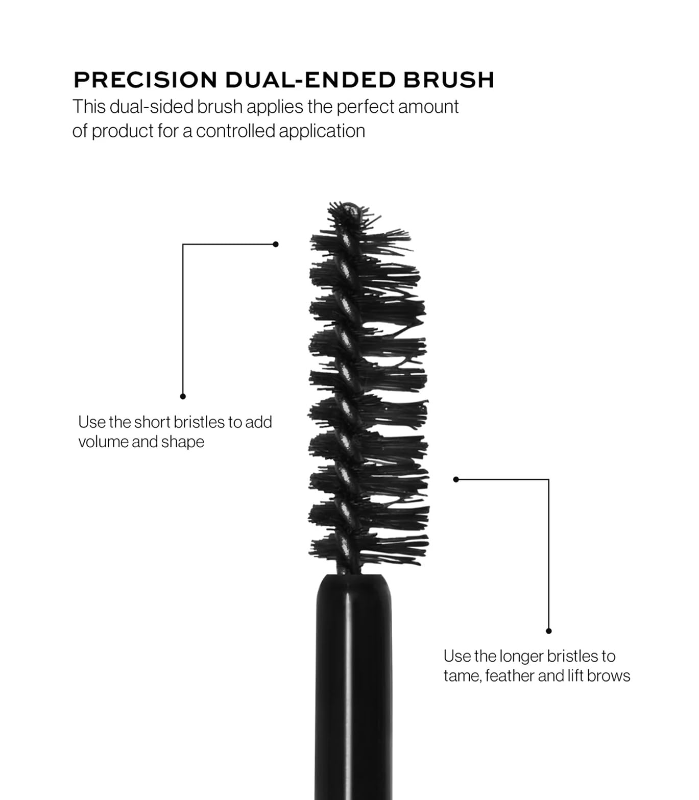 MAKE Beauty Infinite Hold Brow Gel wear test demonstrates long-lasting, flake-free brow hold.