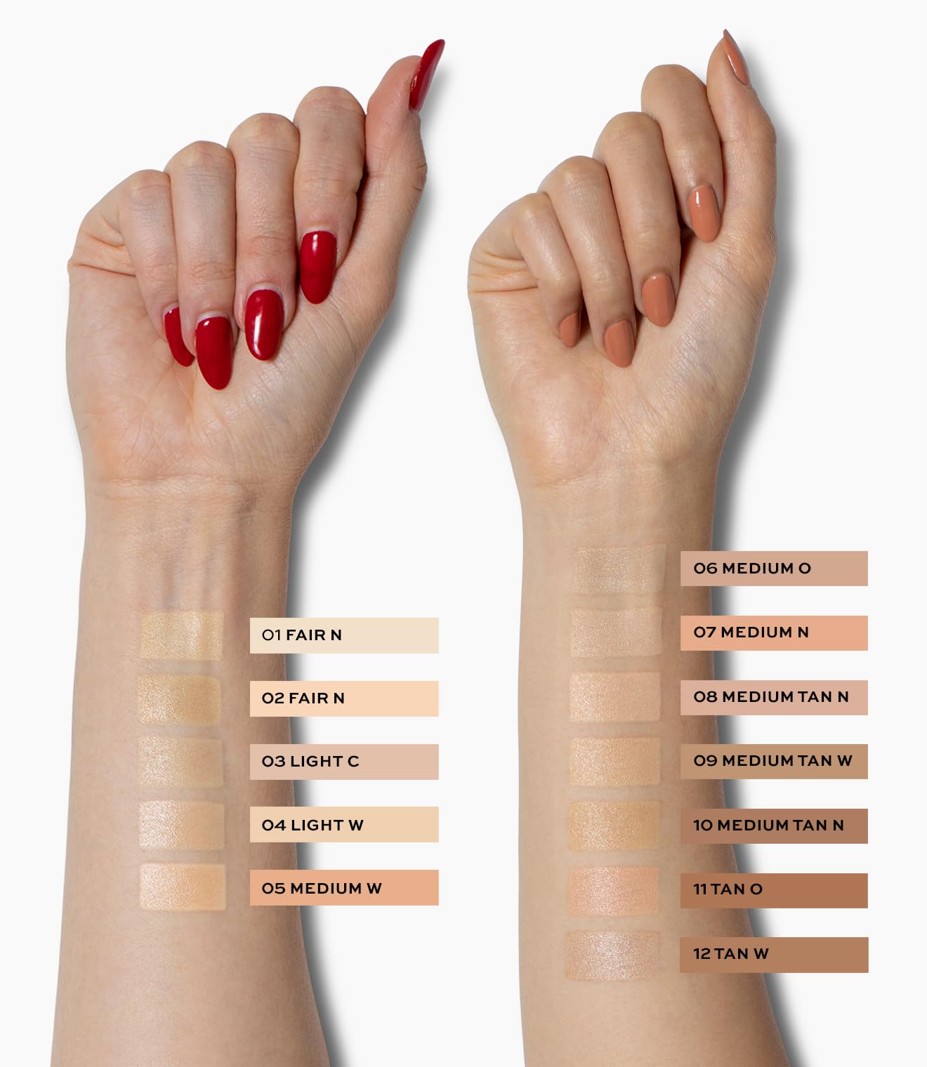 MAKE Beauty Skin Mimetic Concealer close-up texture shows smooth, crease-free application