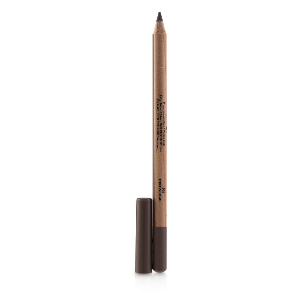 Make Up For Ever Artist Color Pencil 506 Endless Cacao closeup shows creamy texture for lips and brows