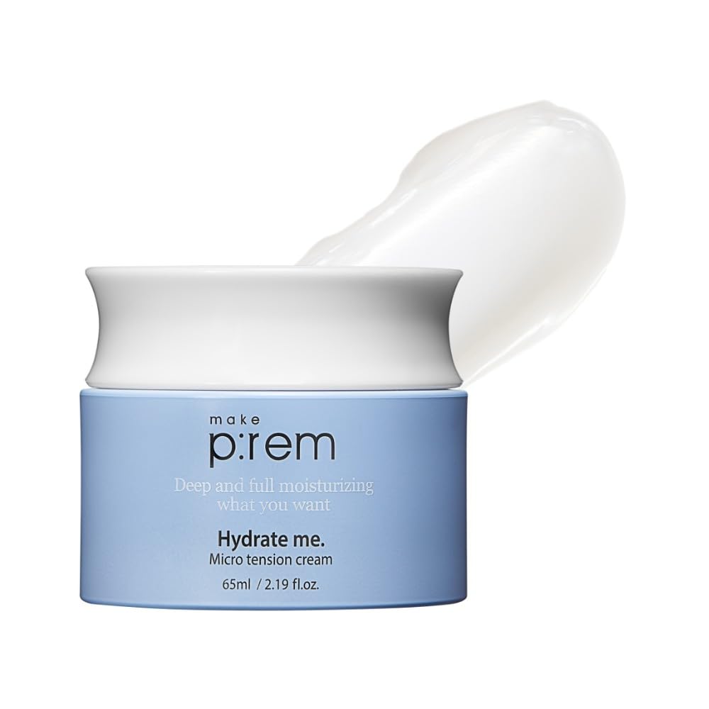 MAKEP:REM Hydrate Me jar close-up highlighting raspberry extract for elasticity