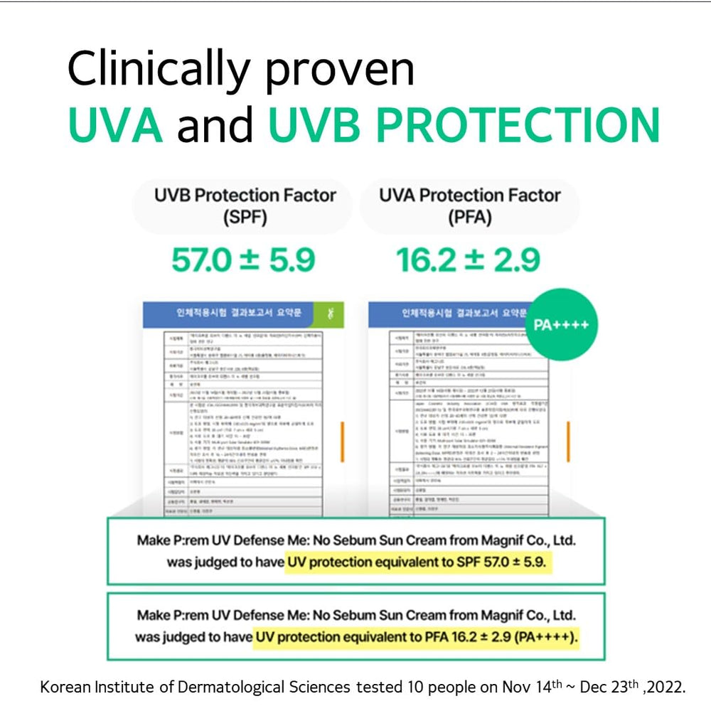 Skin sample shows MAKEP:REM UV Defence me velvet matte finish for smooth look.