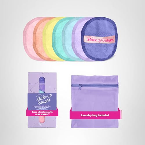 MakeUp Eraser 7count-set imagery highlights multiple cloths for daily use.